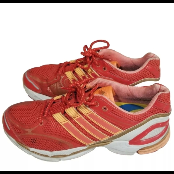 EUC Adidas Adiprene Formotion Men's Running Sneakers Size 8.5 Orange/White - Picture 7 of 10